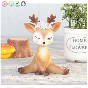Sika deer ornament for home decor