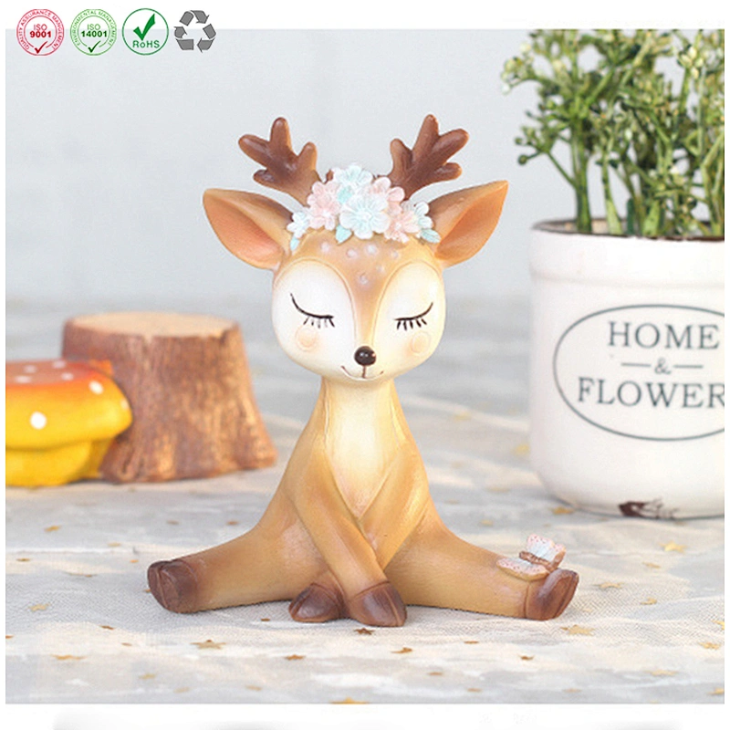 Sika deer ornament for home decor
