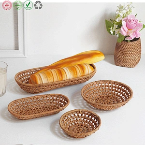 Woven Rattan Wicker Tray