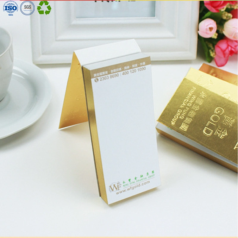 Gold bar sticky notepad memo pad