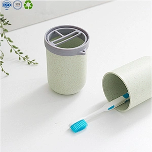 Wheat straw tooth brushing cup