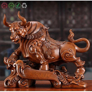 Lucky Chinese Zodiac Ox Year Figurine