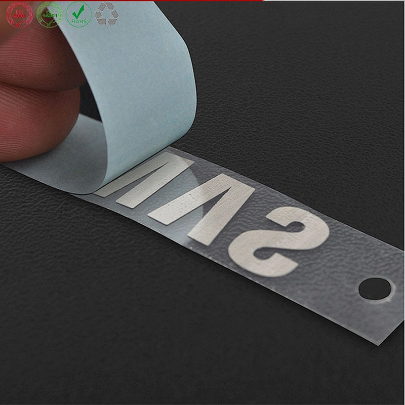 Metal logo sticker