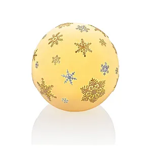 Resin Snowflake LED Globe Light