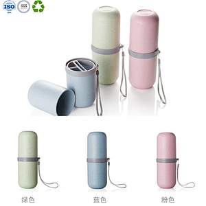 Wheat straw tooth brushing cup