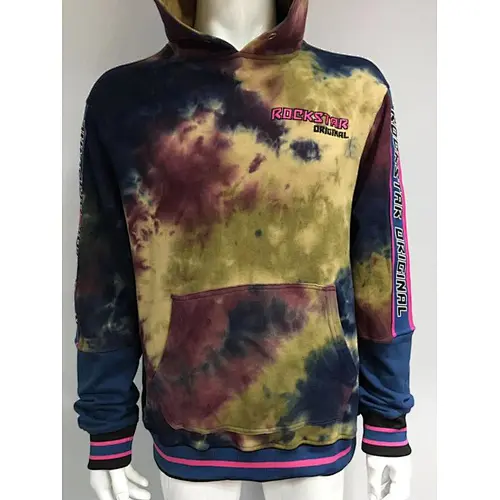 Men's  high quality hoodie in full silk printing and rubber printing