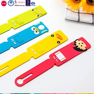 Cartoon PVC rubber luggage tag