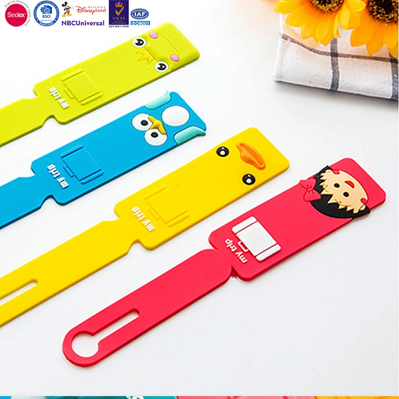 Cartoon PVC rubber luggage tag