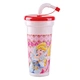 China factory with straw    plastic  juicy bottle with straw
