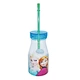  China factory plastic water bottle plastic milk bottle with straw