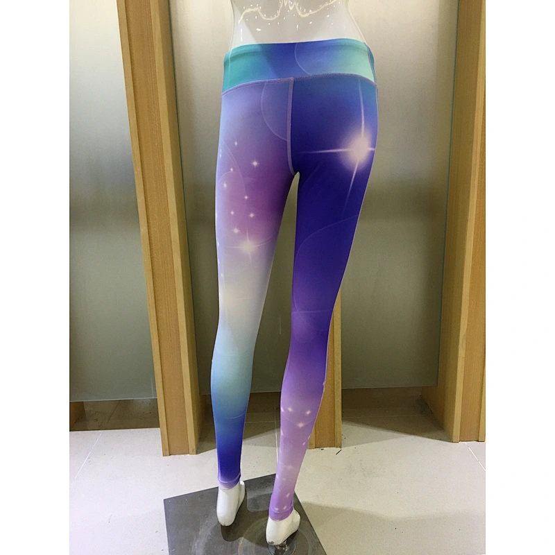 Women's sublimation tie dye sports gym yoga fitness leggings