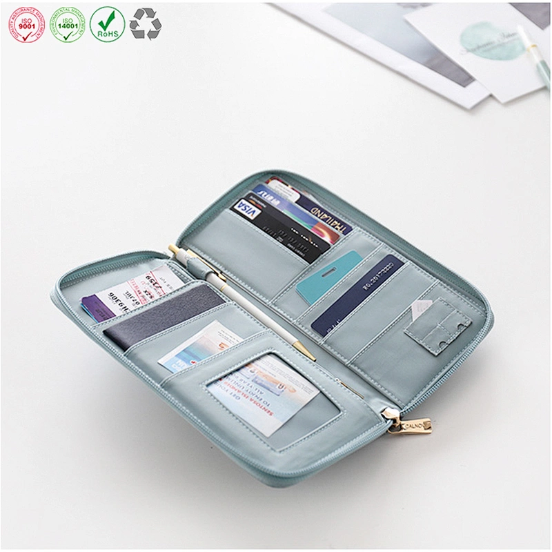 Promotional travel multifuction passport holder business card holder bag passport bag