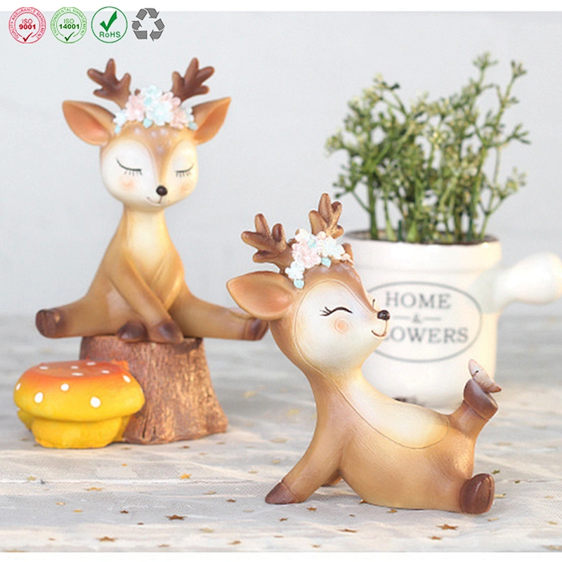 Sika deer ornament for home decor