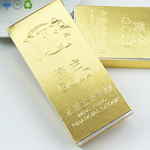 Gold bar sticky notepad memo pad