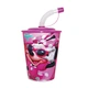  China factory plastic water bottle  plastic  juicy bottle with straw