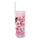  China factory with straw  plastic  juicy bottle with straw