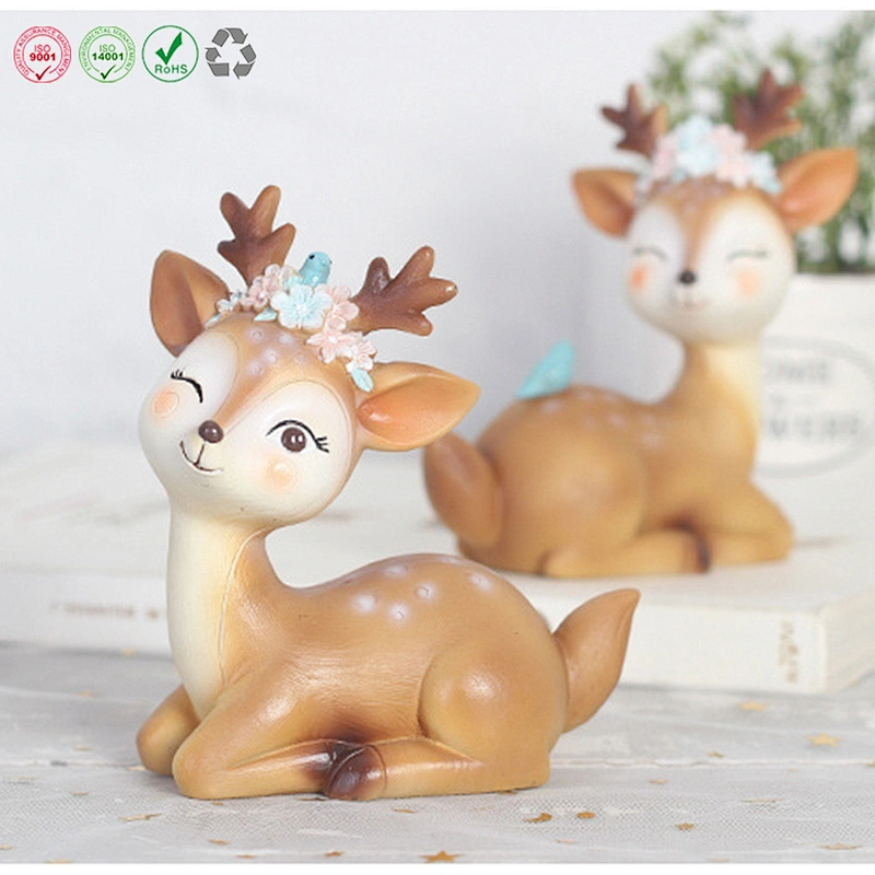 Sika deer ornament for home decor