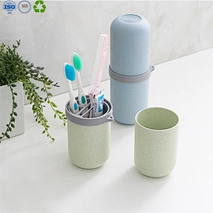 Wheat straw tooth brushing cup