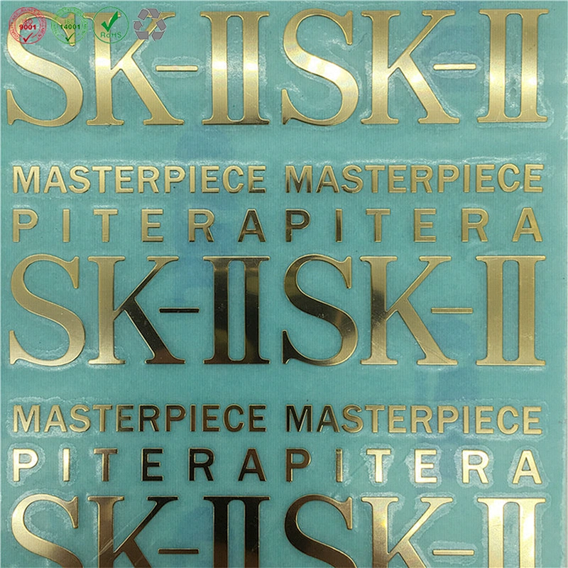 Metal logo sticker