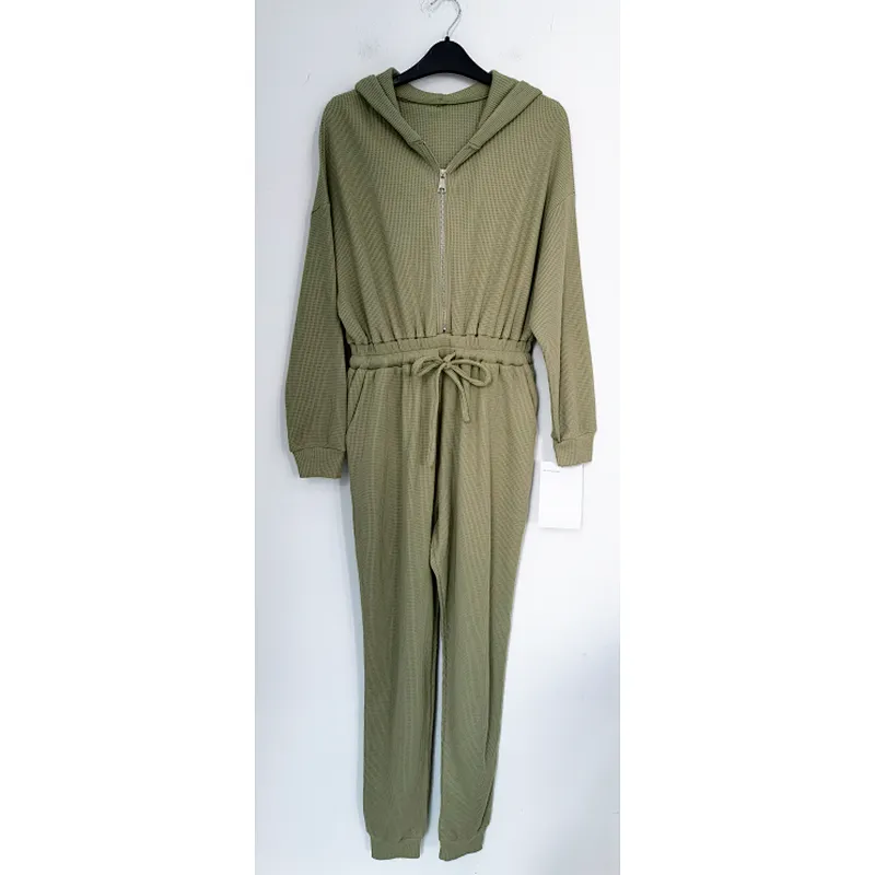 Casual Hooded Women Jumpsuit