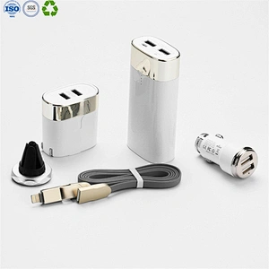 Power Bank Wall Charger Gift Set