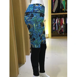 women's sports yoga fitness sublimation with contrast color  leggings