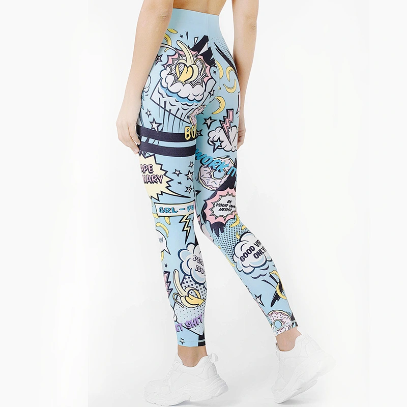 Women's 2021 new design cool summer printing yoga bra with pants set