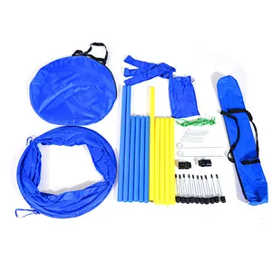 Backyard Competitive Dog Agility Training Kit Obstacle Course Equipment
