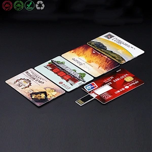 USB card with colorful printing