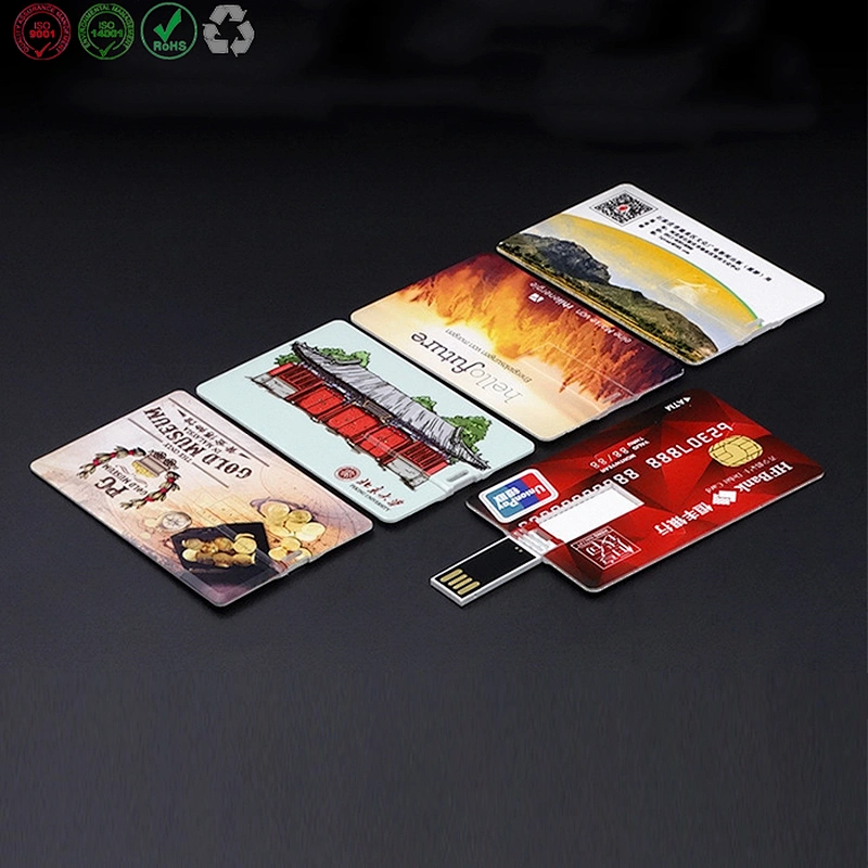 USB card with colorful printing
