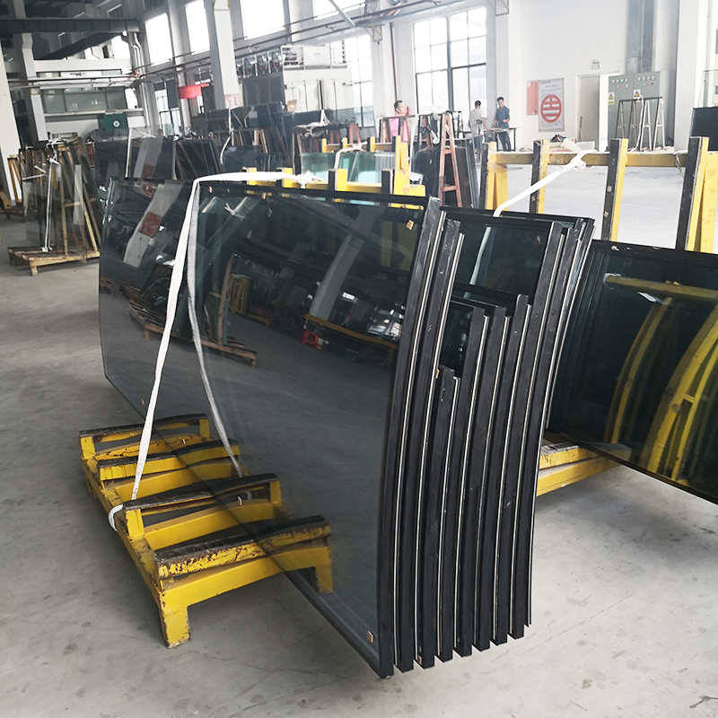 Zakrzywiona powłoka low e energooszczędna podwójnie oszklona szyba zespolona