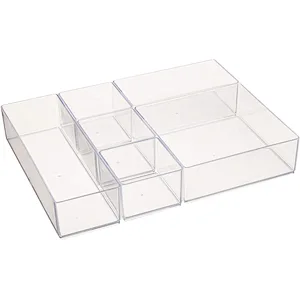 Stackable Clear Tabletap Drawer Organizer Set