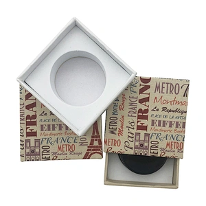 Factory price customized packaging box with the logo of 5ml/7ml/9ml glass jar packaging