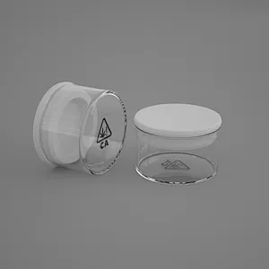 15ml Concentrate Packaging Glass Jar With Silicone lids Custom Logo Brand