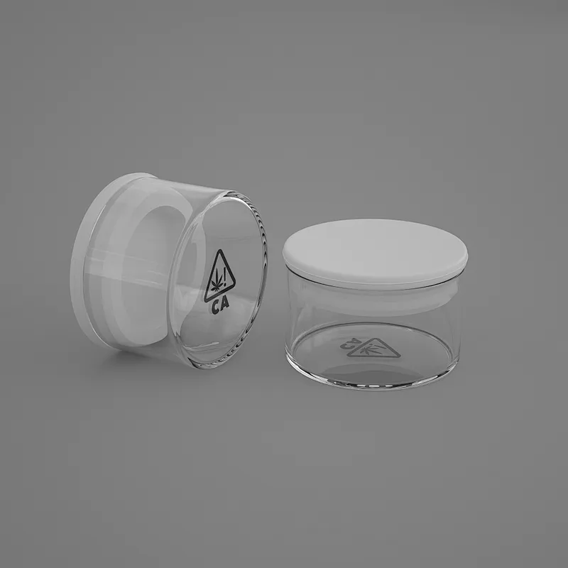 15ml Concentrate Packaging Glass Jar With Silicone lids Custom Logo Brand