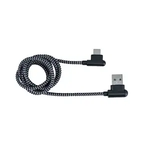 USB2.0 A to Type c cable 90 degree band head