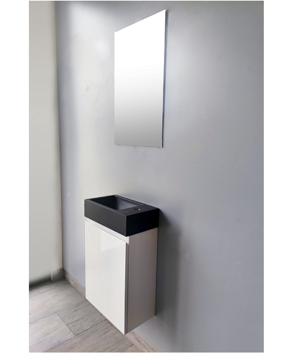 SM440-W 400*224mm small white bathroom cabinet