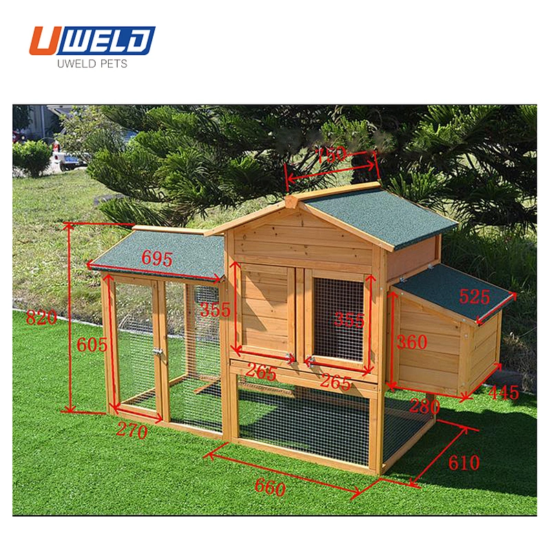 Solid Wood  Chicken Coop  Pet House