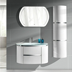 PV2012 1000*530mm cabinet with glass basin