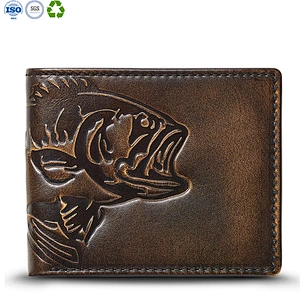 baseball double id bifold wallet