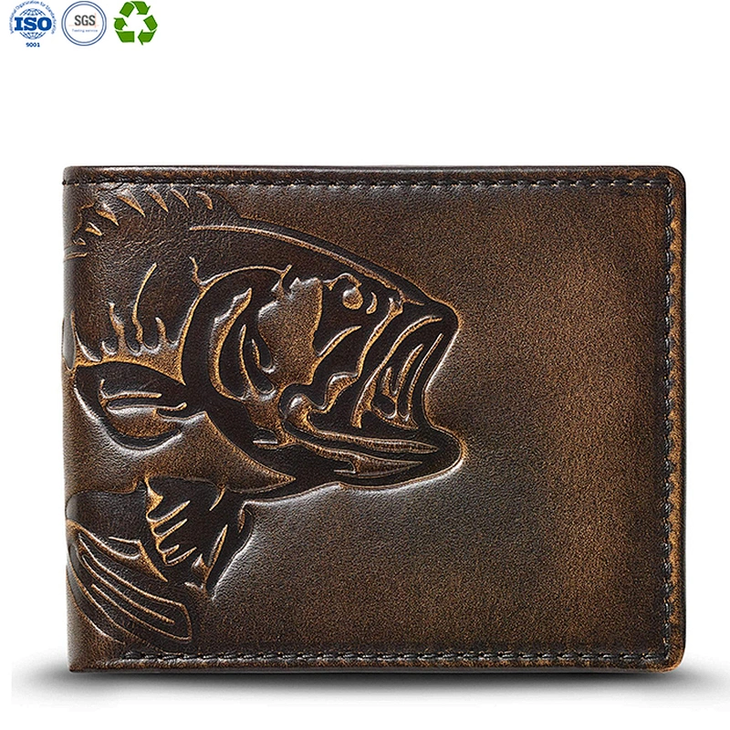 baseball double id bifold wallet