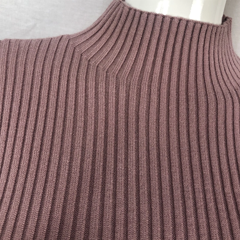 Winter 68%viscose32%nylon knitwear fashion 12 gauge women basic sweater