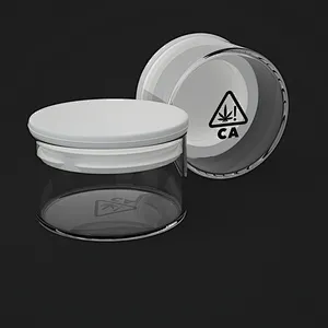 15ml Concentrate Packaging Glass Jar With Silicone lids Custom Logo Brand