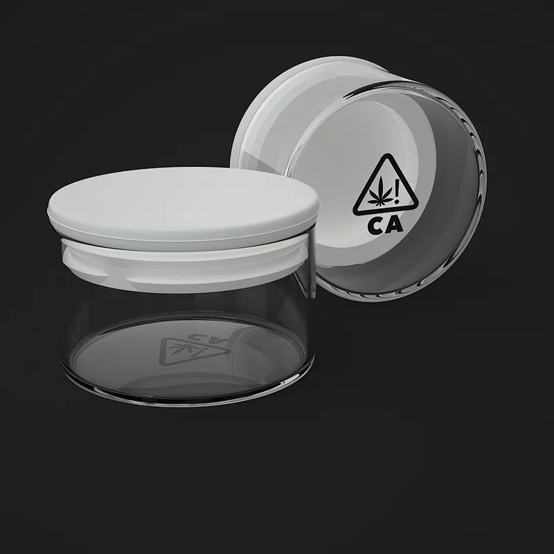 15ml Concentrate Packaging Glass Jar With Silicone lids Custom Logo Brand