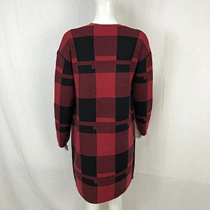 Spring 68% viscose 32% nylon liesure women classic plaid sweater cardigan for ladies