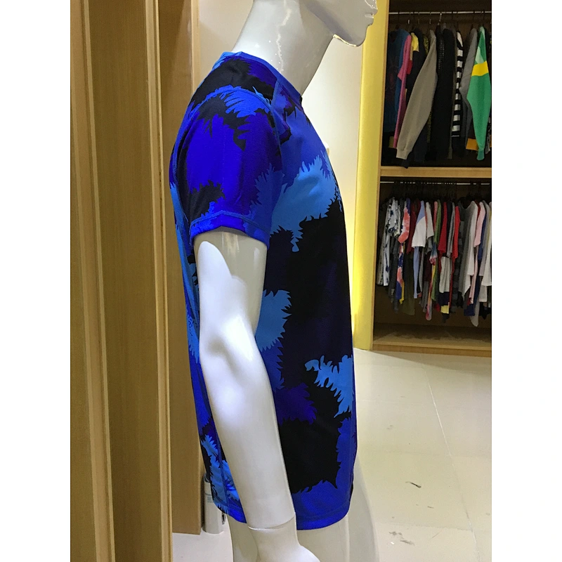 Men's high quality nylon spandex printing yoga gym top