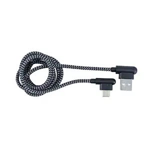 USB2.0 A to Type c cable 90 degree band head