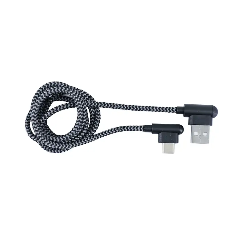 USB2.0 A to Type c cable 90 degree band head