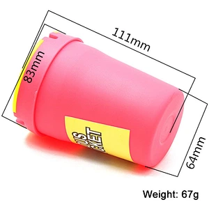 Custom Plastic Butt Bucket Luminous Car Ashtray