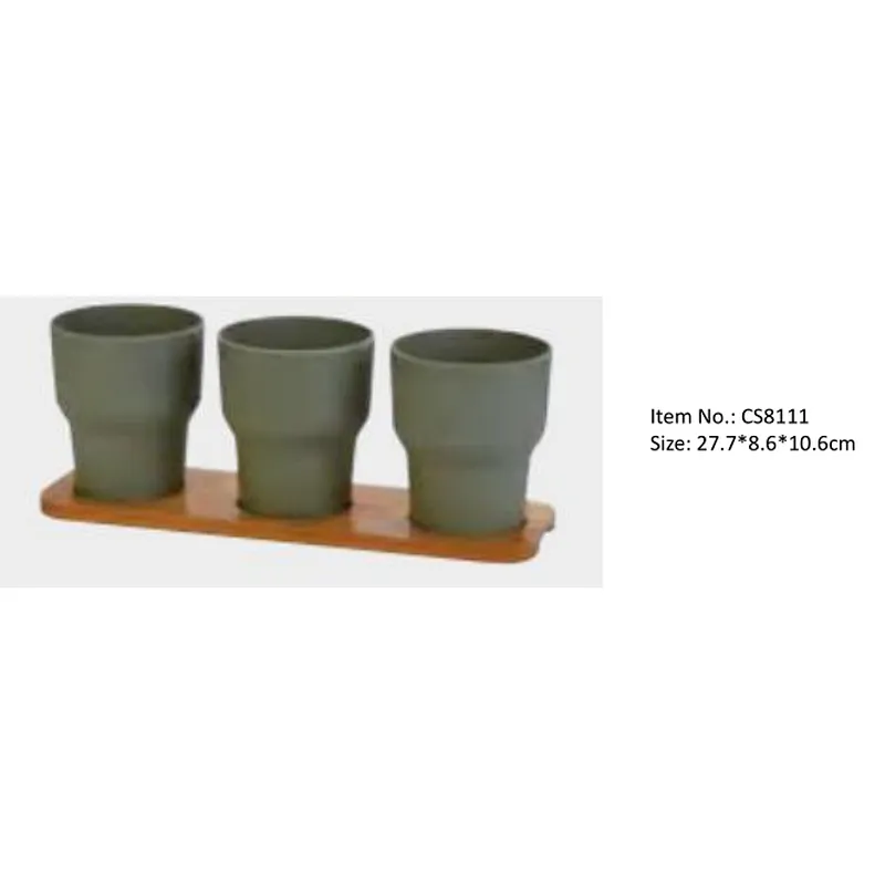 Tall Plant Pot S/3